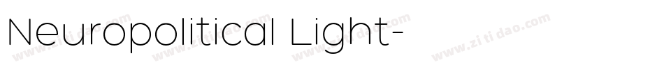 Neuropolitical Light字体转换